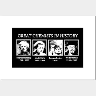 Darkblack - Great Chemists In History Posters and Art